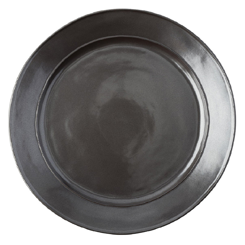 Pewter Stoneware Dinner Plate