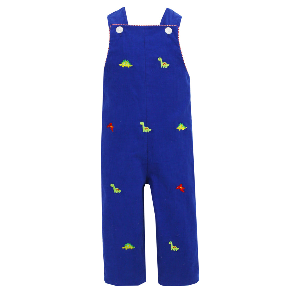 Red Mini Check Helicopter/Blue Dinosaur Reversible John John