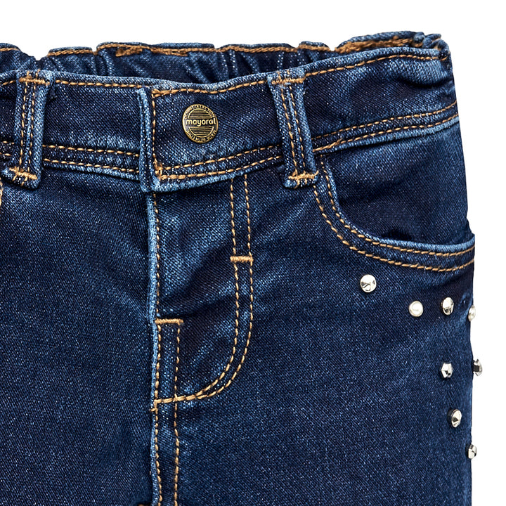 Pearl & Studded Denim Jeans