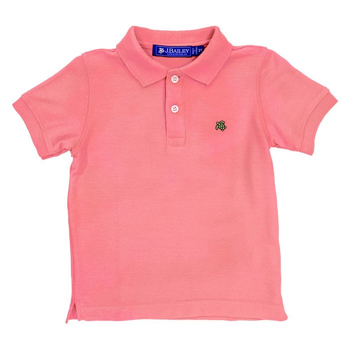 Salmon Pink Henry Polo