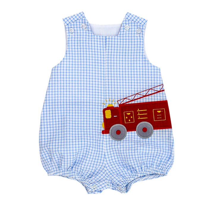 Firetruck Short Infant Bubble