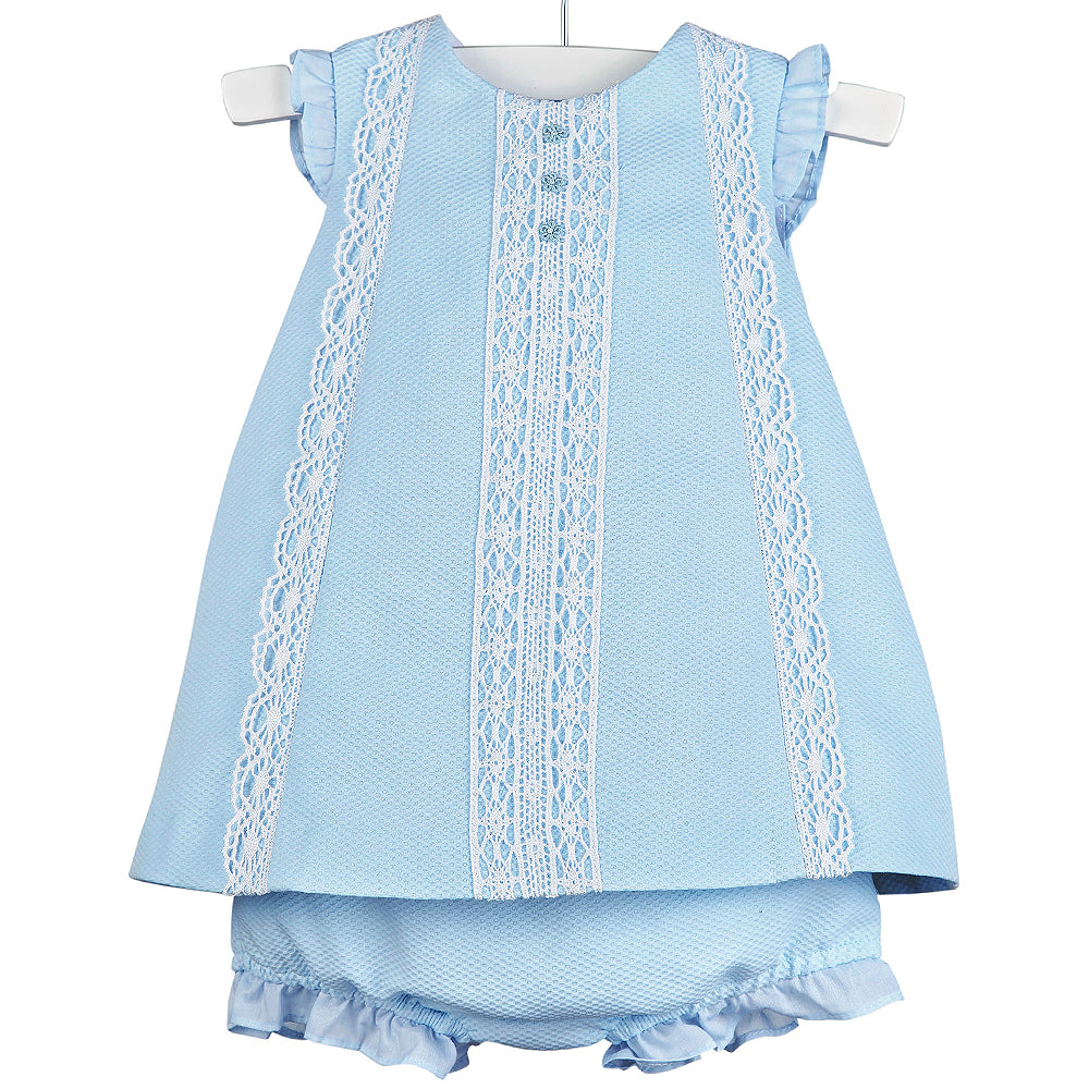 Luli & Me Baby Blue Dress - Front