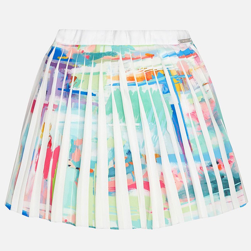 Colorful Pleated Skirt