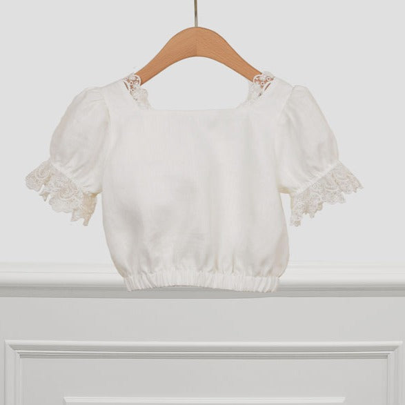 Nude Linen Blouse