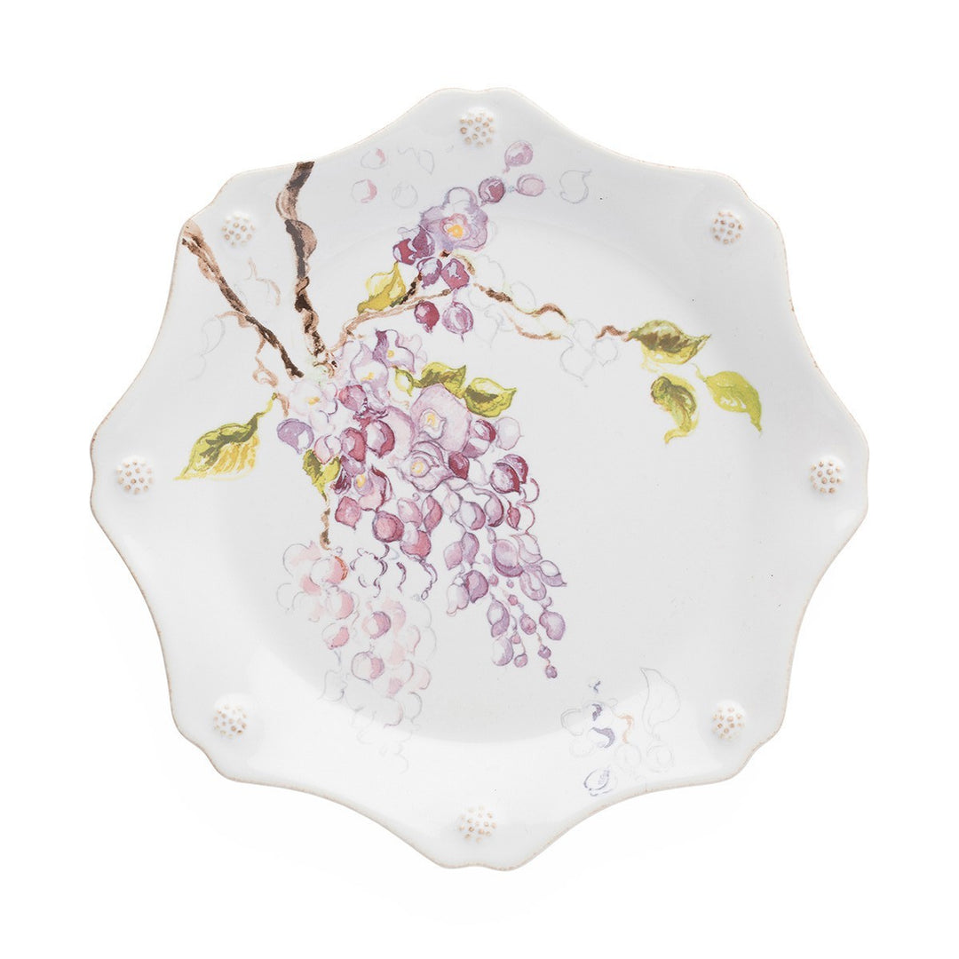 Berry & Thread Floral Sketch Wisteria Dessert/Salad Plate