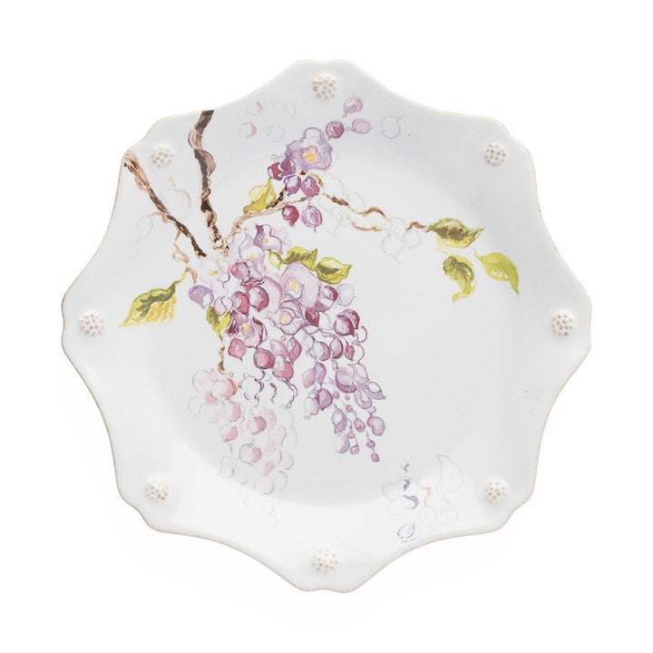 Berry & Thread Floral Sketch Wisteria Dessert/Salad Plate