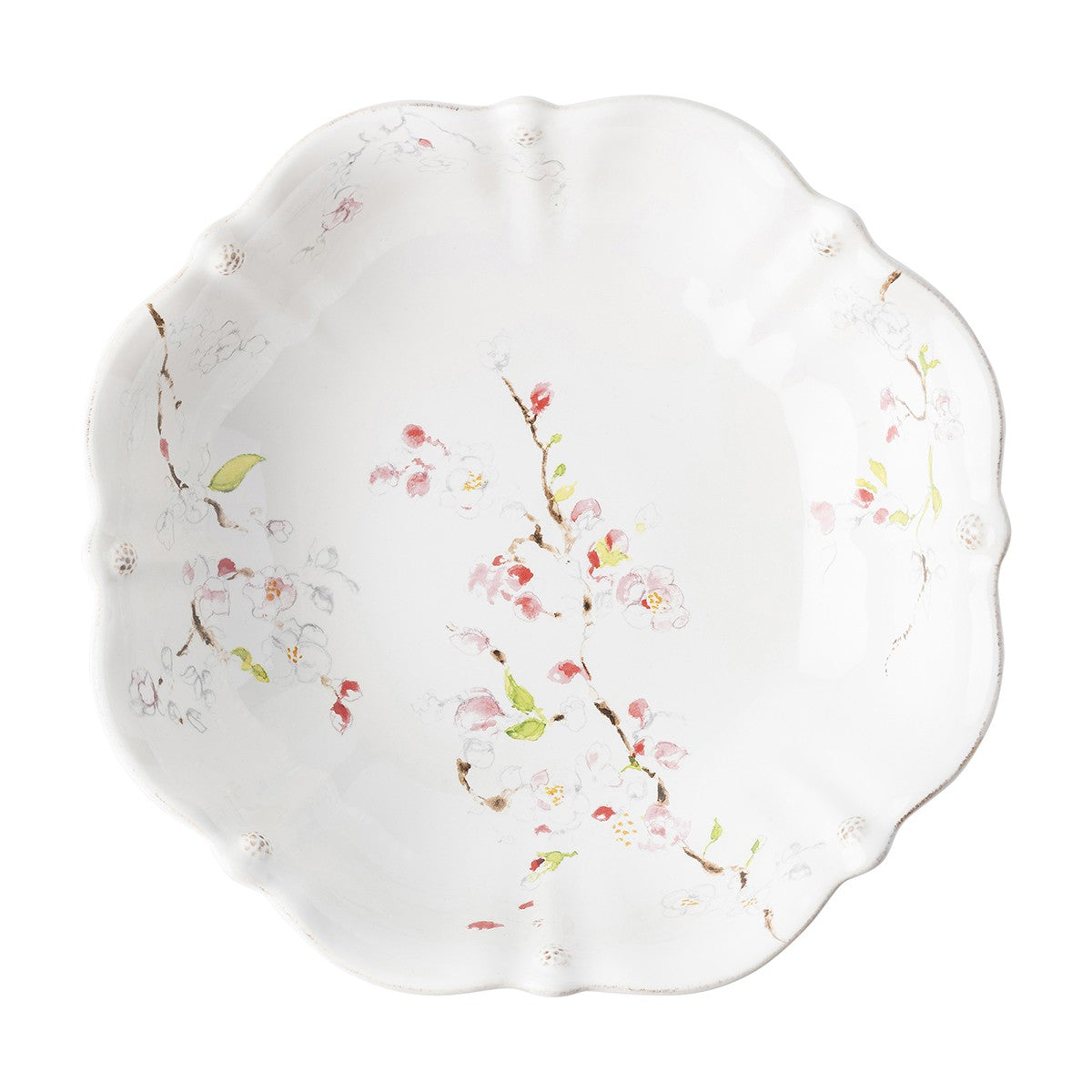 Berry & Thread Floral Sketch Cherry Blossom 13” Serving Bowl