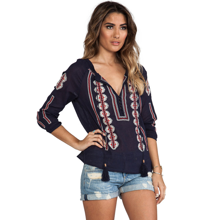 Ritu Top - Navy