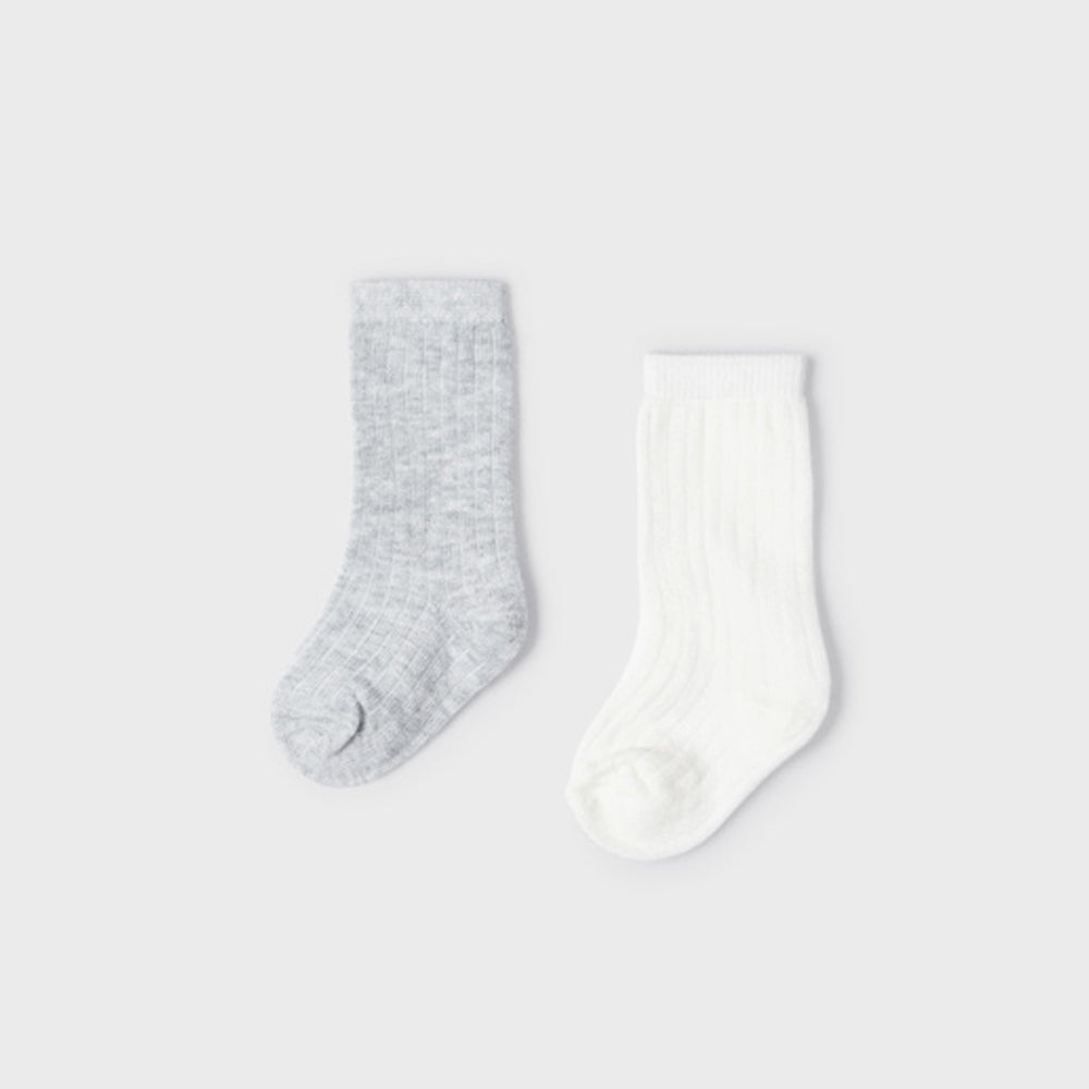 Ecofriends Moon Grey & White Dressy Sock Set
