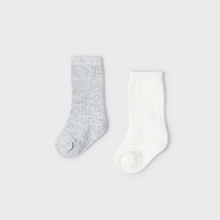 Ecofriends Moon Grey & White Dressy Sock Set