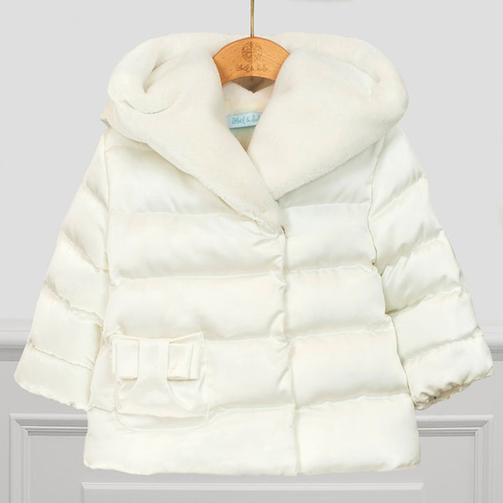 Cream Satin Coat