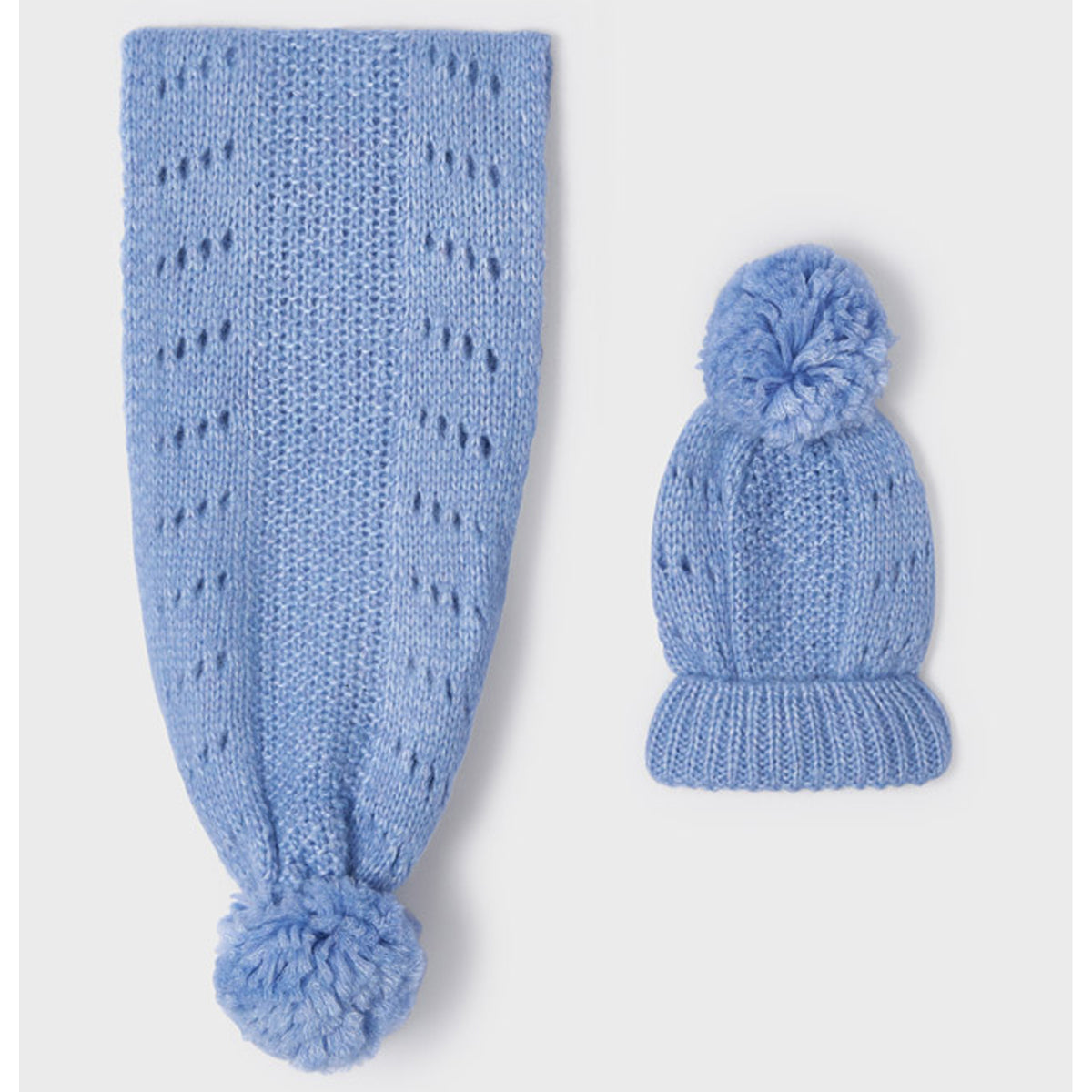 Blue Hat & Scarf Set