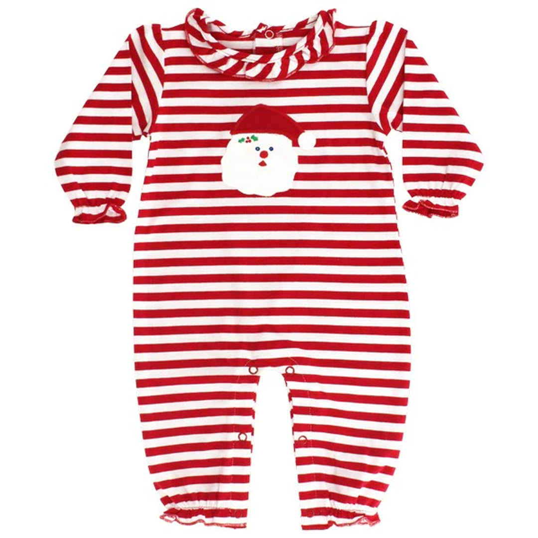Santa Girls Knit Romper