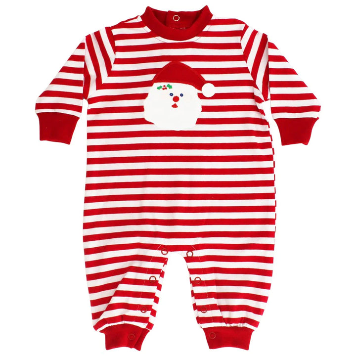 Santa Boys Knit Romper