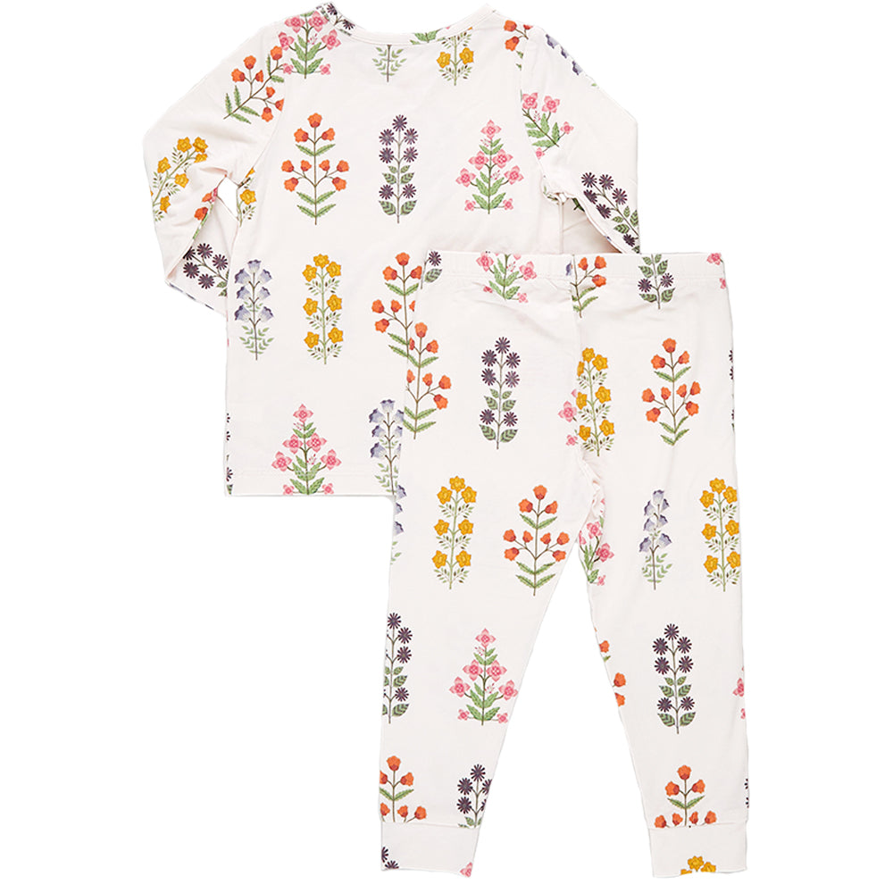 Pink Cloud Floral Bamboo PJ Set