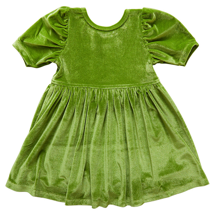 Lime Green Velour Laurie Dress