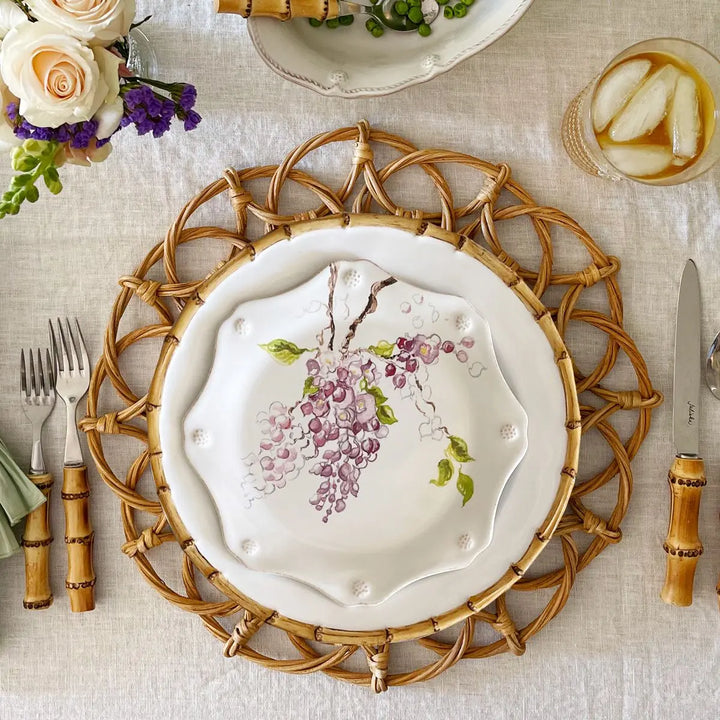 Berry & Thread Floral Sketch Wisteria Dessert/Salad Plate