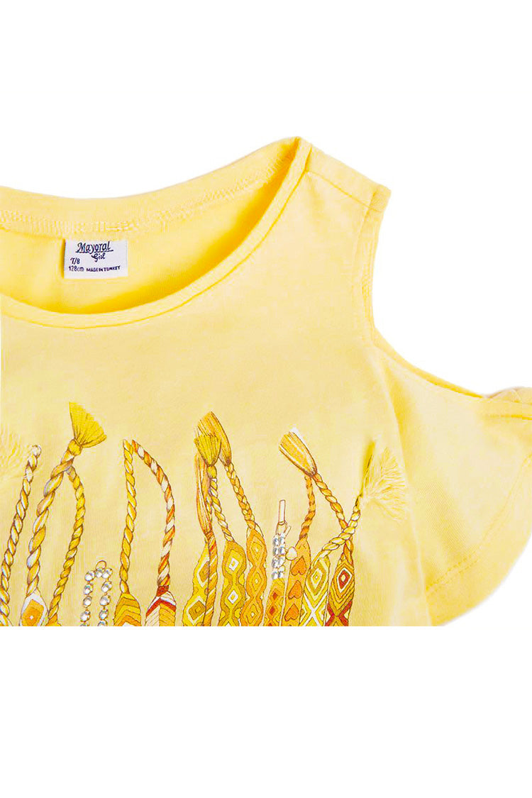 Mayoral - Friendship Bracelet Off the Shoulder Tee - kkgivingtree - K&K