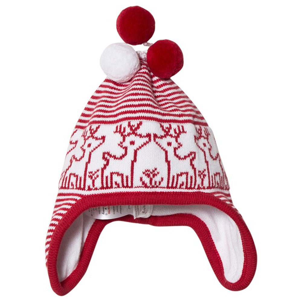 Reindeer Red Knit Hat