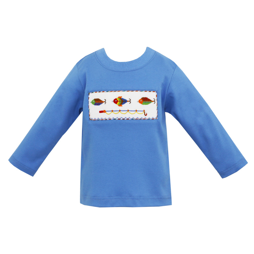 Periwinkle Blue Fishing Lures Long Sleeve T-Shirt