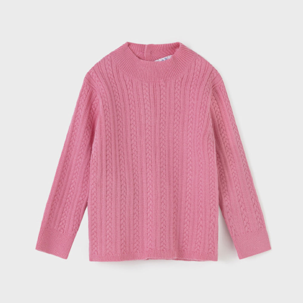 Camellia Knit Mock Neck Sweater