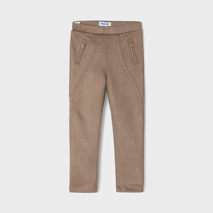 Taupe Pants With Zip Pockets