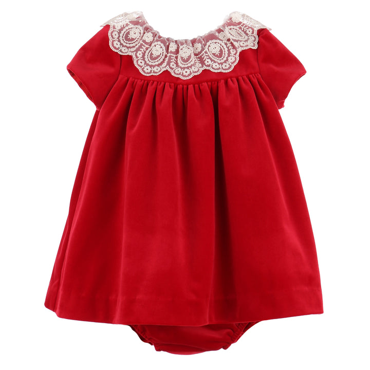 Red Deluxe Velvet Float Dress