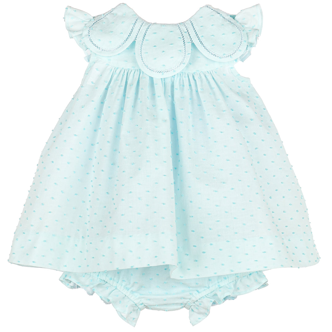 Aqua Candy Dotted Petal Float Dress