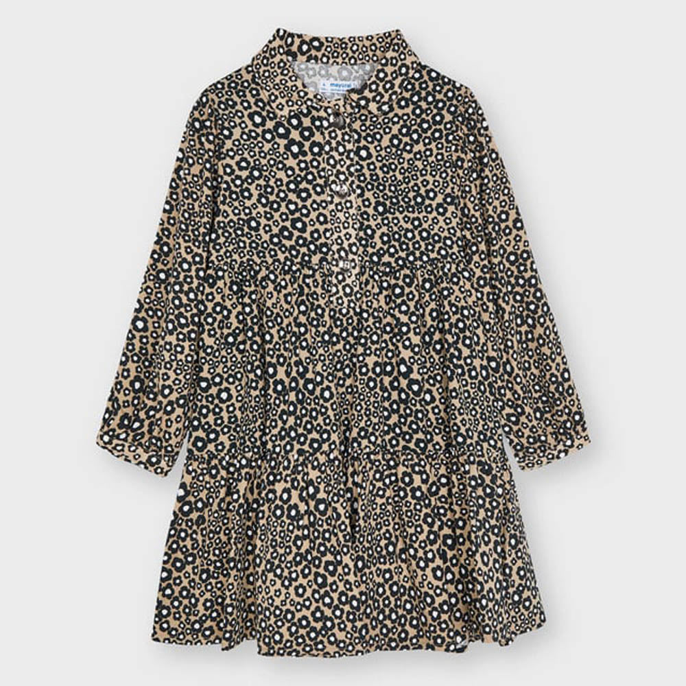 Camel Floral Dress