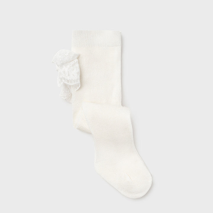 Natural Ruffle Tights
