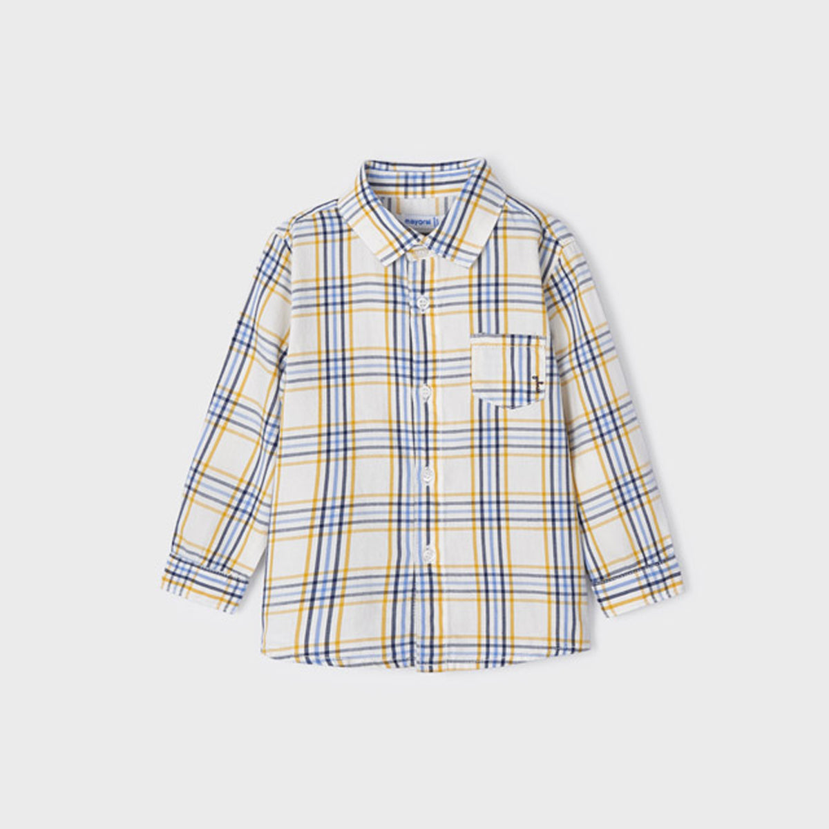 Ecofriends Yellow & Blue Checkered Long Sleeve Shirt