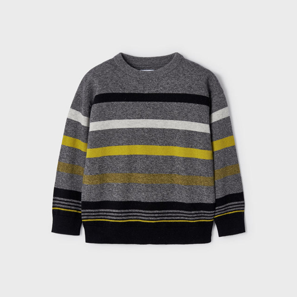 Grey Multi Stripe Sweater