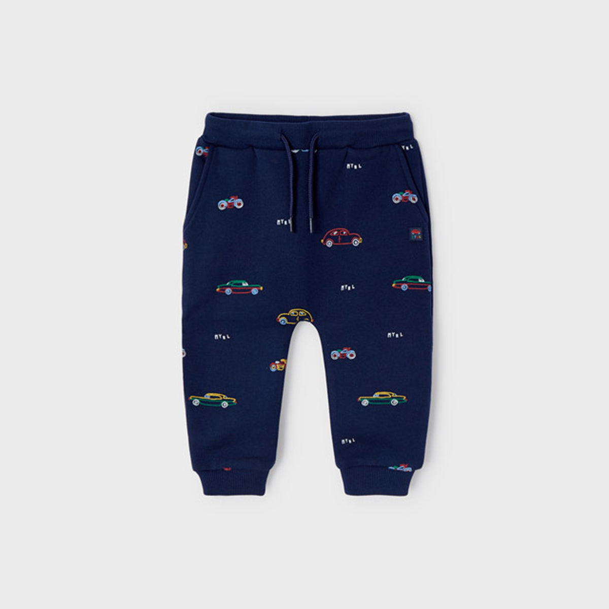 Navy Cars Long Tracksuit Pants