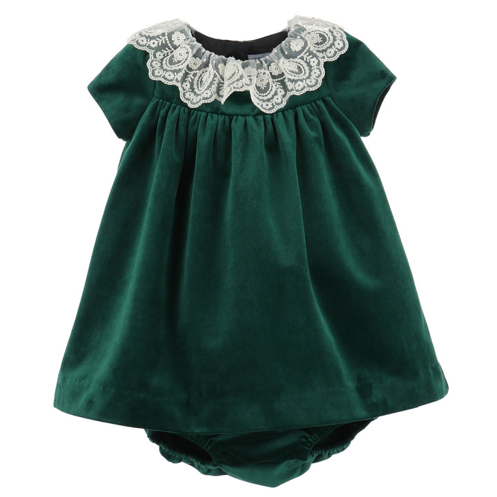 Green Deluxe Velvet Float Dress