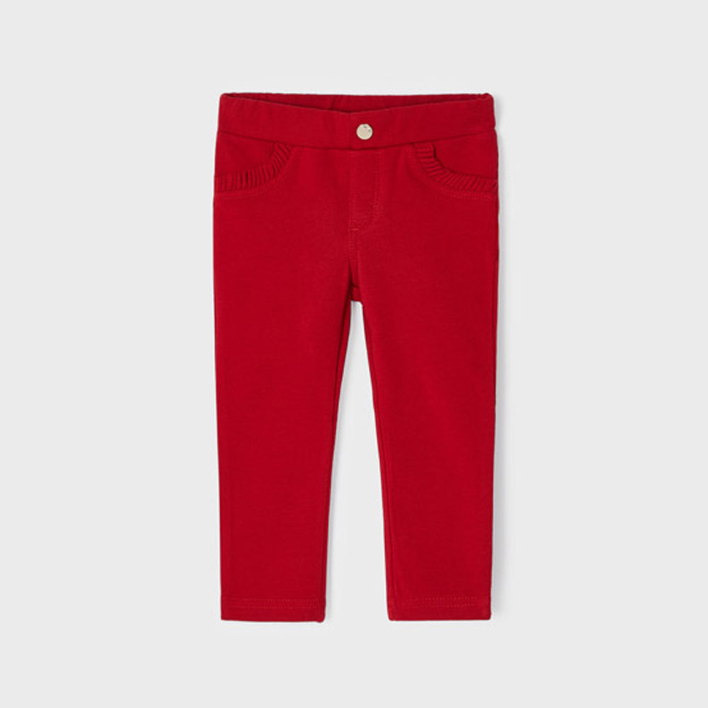 Red Fleece Long Pants