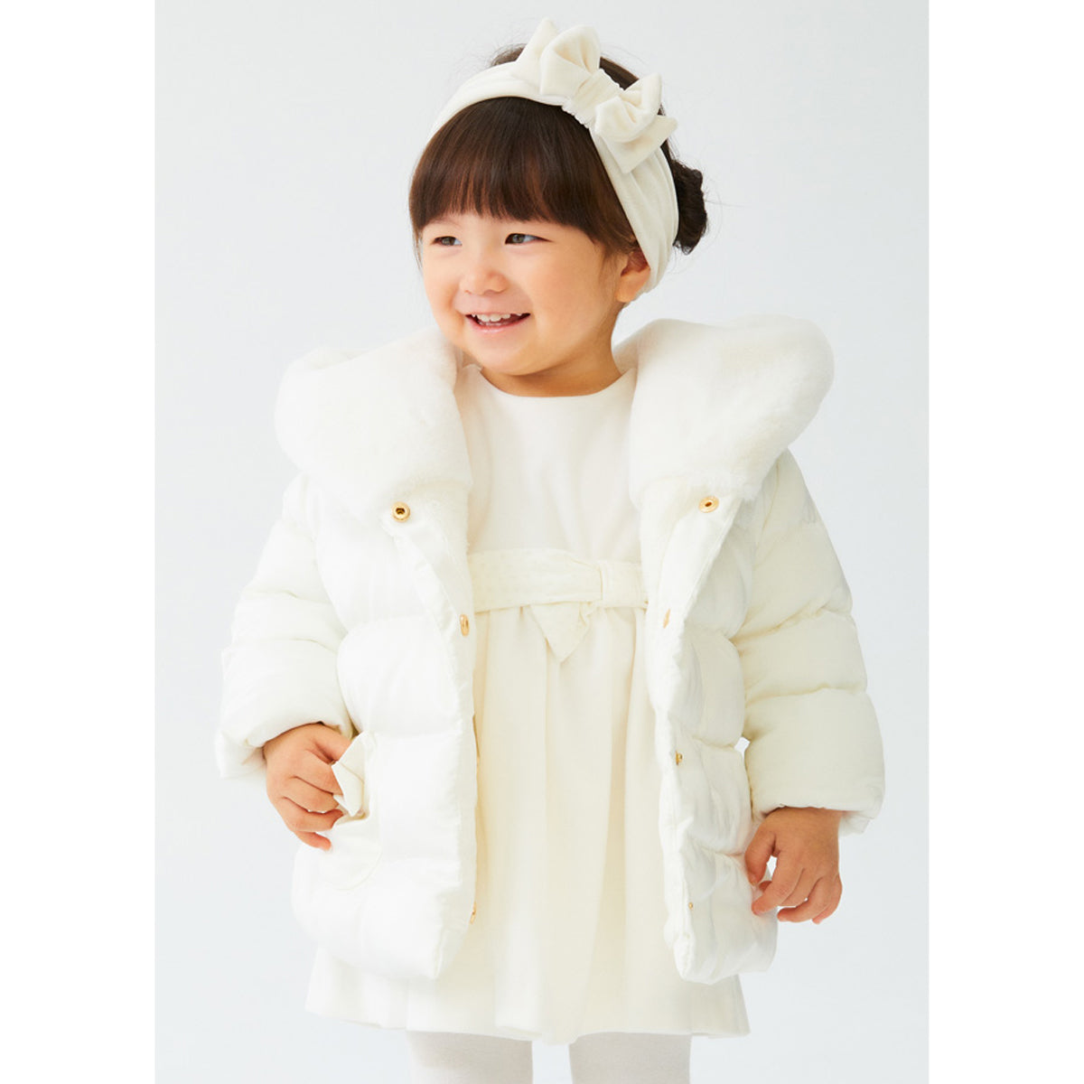 Cream Satin Coat