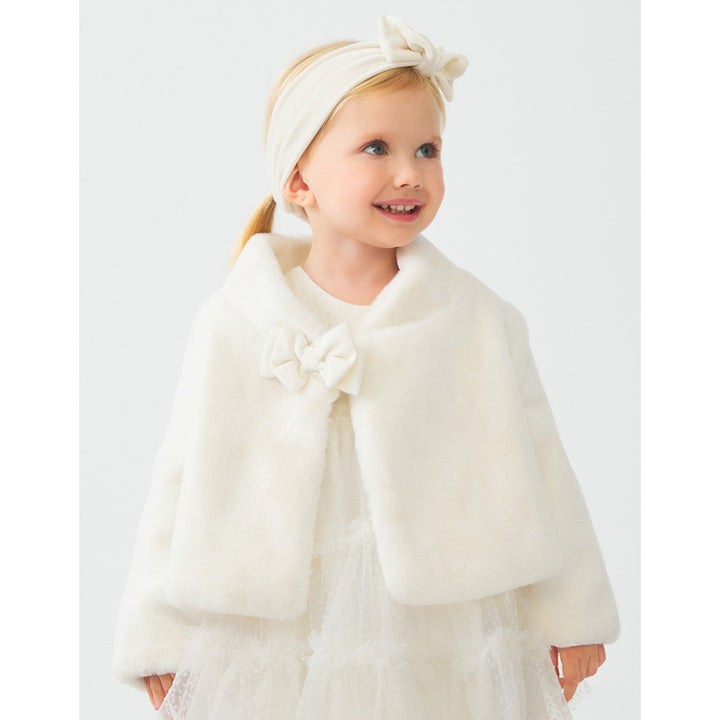 Cream Faux Fur Coat