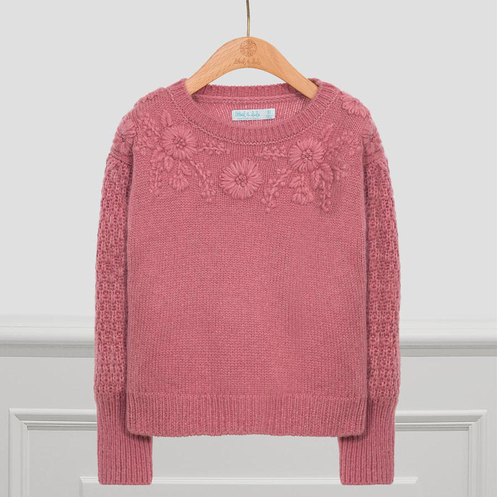 Blush Floral Sweater