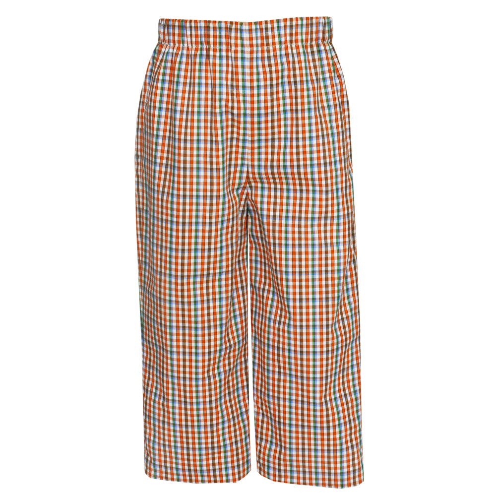 Orange Plaid Fishing Lures Pant