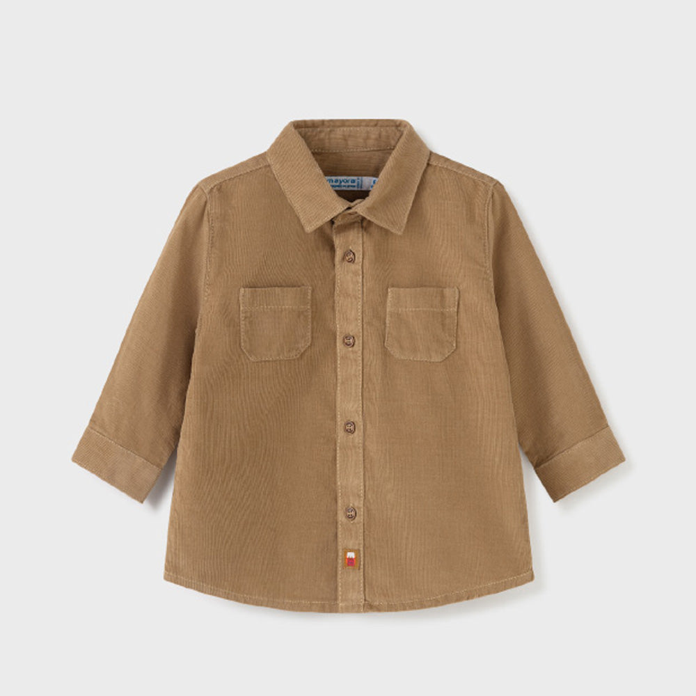 Walnut Long Sleeve Corduroy Button Down