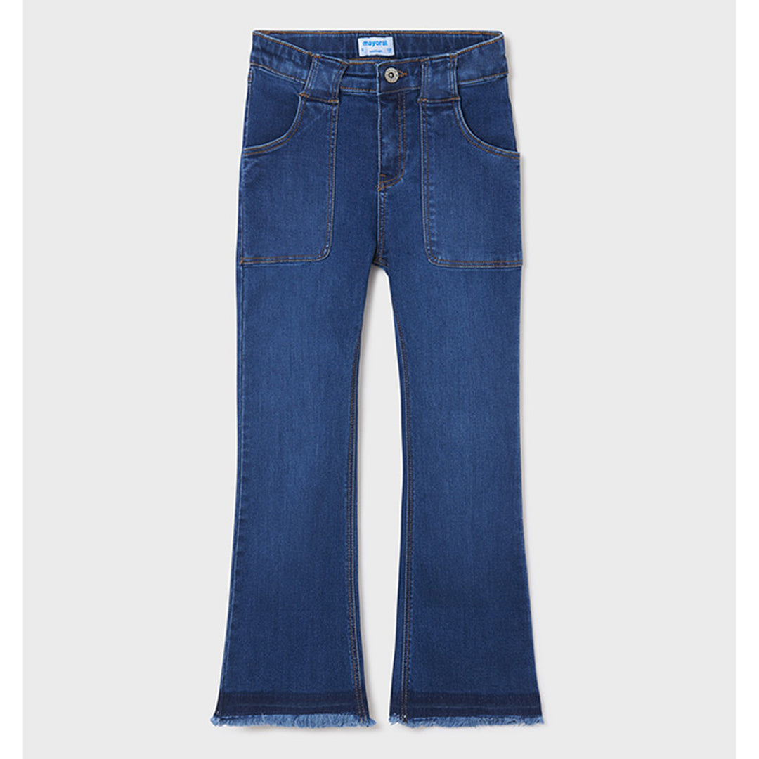 Ecofriends Medium Wash Flared Fit Denim Pant
