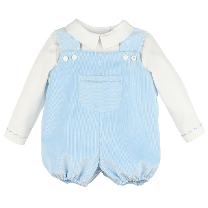 Light Blue Corduroy Romper