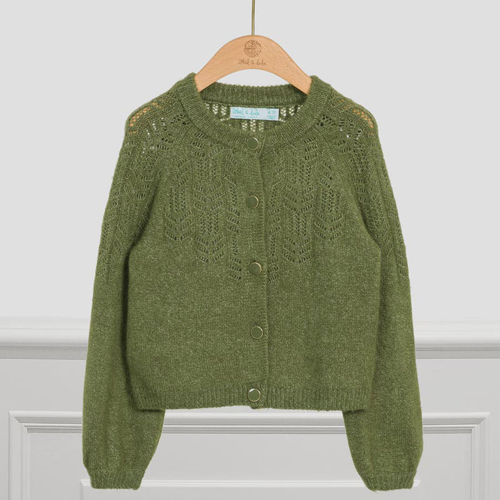 Olive Knit Cardigan