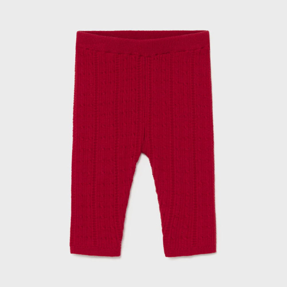 Red Knit Leggings