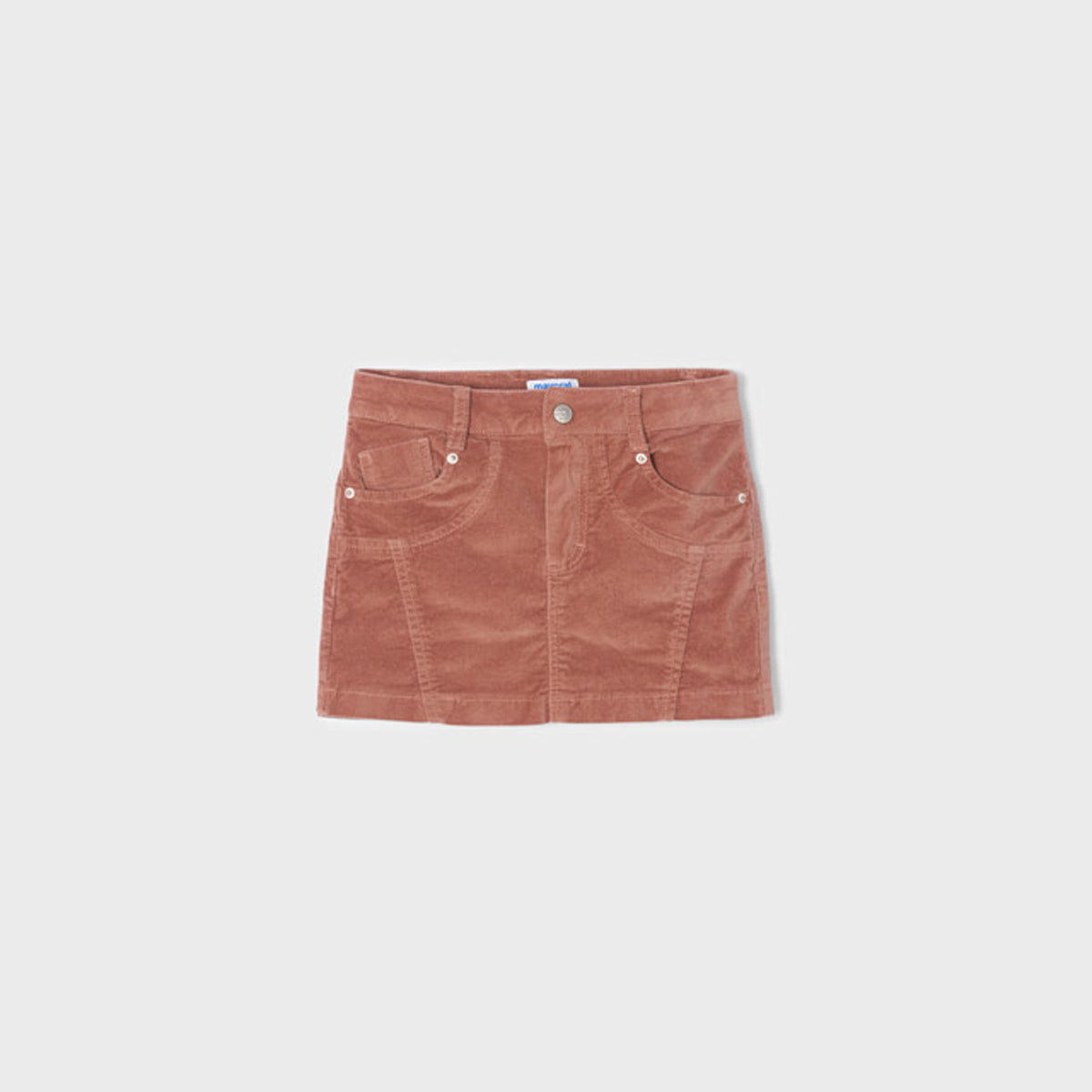 Peach Corduroy Skirt