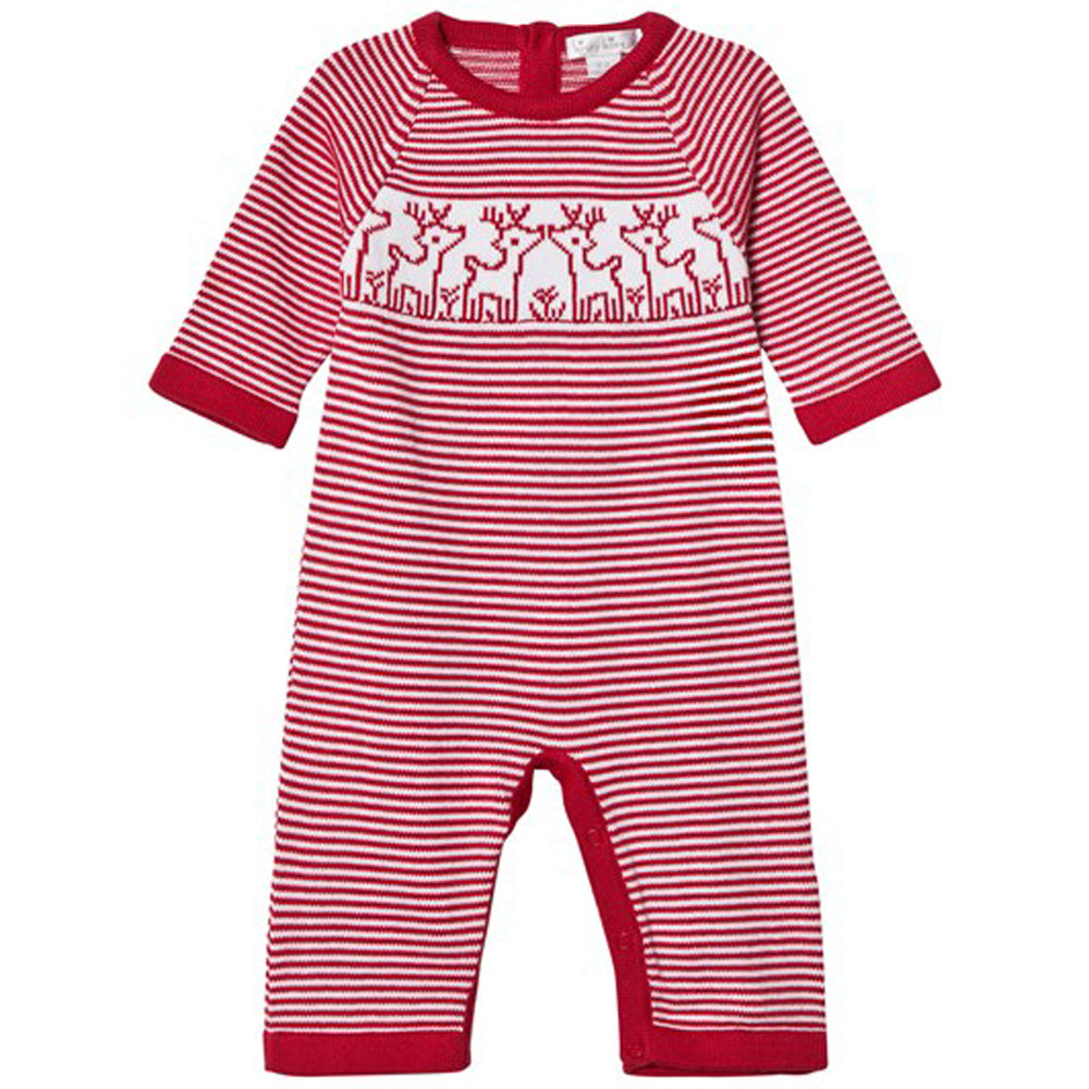 Reindeer Red Knit Playsuit