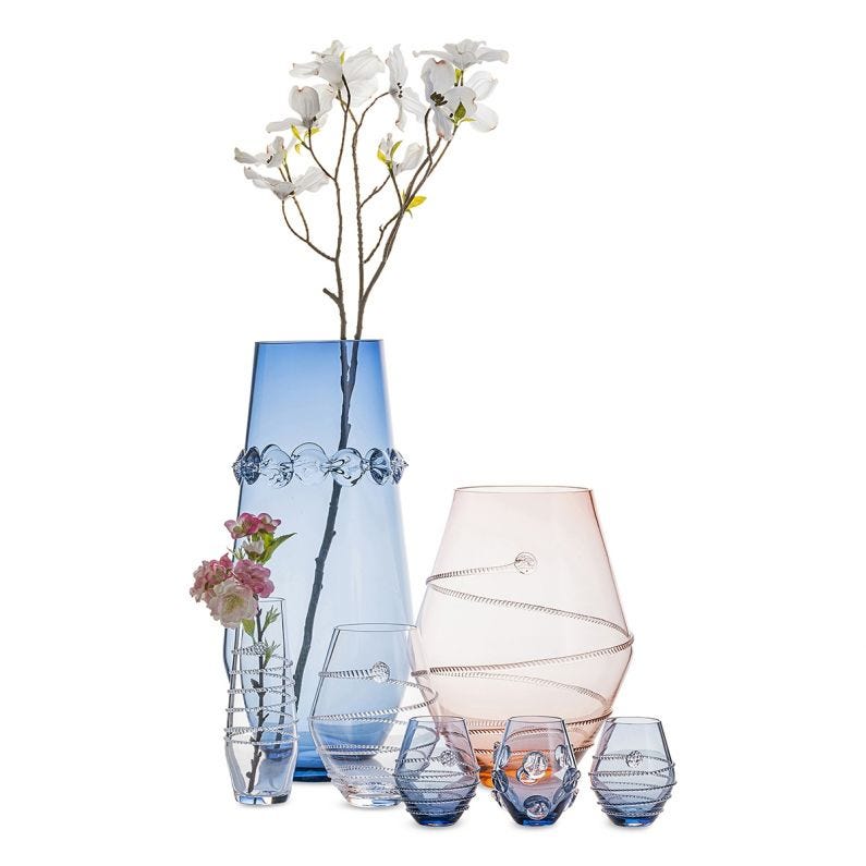 Amalia 6" Clear Vase