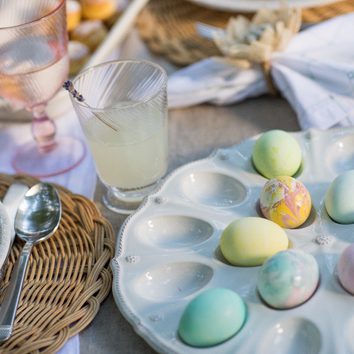 Berry & Thread Whitewash Deviled Egg Platter