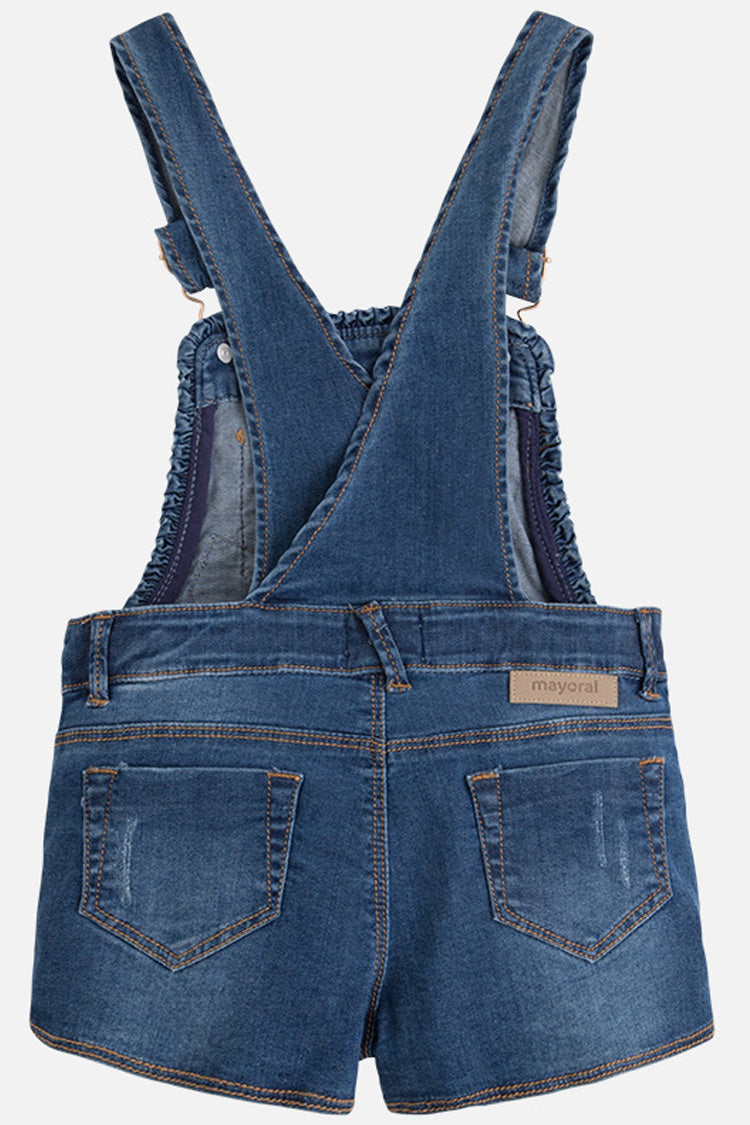 Mayoral - Denim Floral Dungaree Shorts - kkgivingtree - K&K's