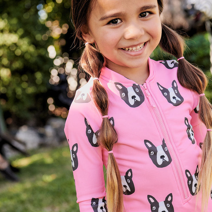 Girls Pink Boston Terrier Arden Suit